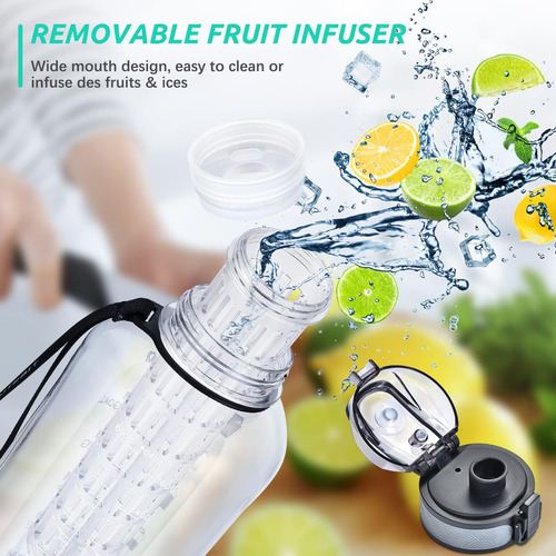 Utebit Botella De Agua Con Infusor De Frutas Botellas De Agu