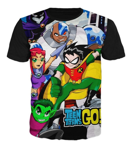 Camiseta Jóvenes Titanes Teens Niños Adultos Unisex Algodón