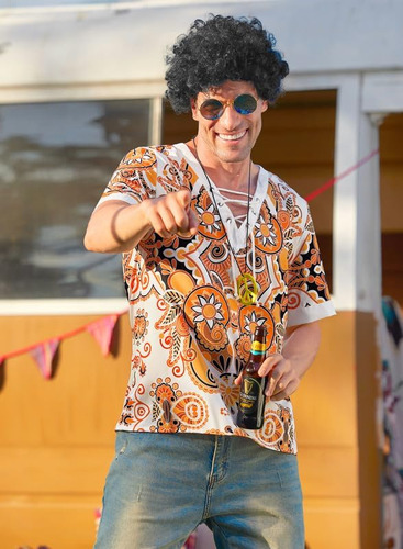 Disfraz De Hippie De Los Años 70 Para Hombre, Traje De De 4