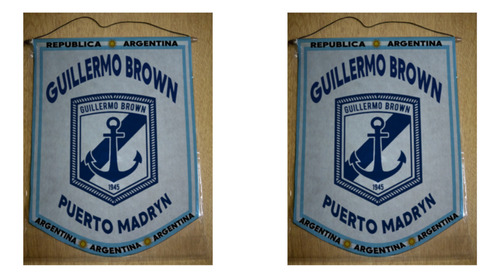 Banderin Grande 40cm Guillermo Brown Puerto Madryn