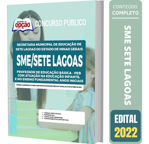 Apostila Concurso Sme Sete Lagoas - Peb Educação Infantil