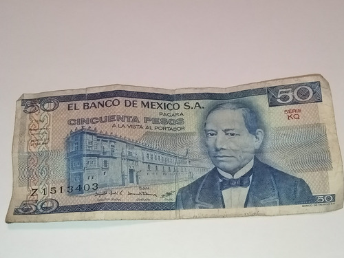 Billete De 50 Pesos De 1981