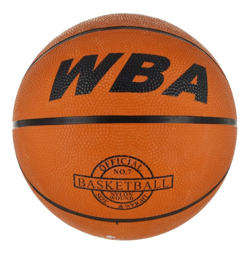 Pelota De Basket  N° 7 Wba Basketball Anaranjada Goma 