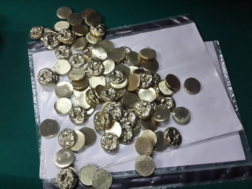 Fichas O Monedas De Juego De Sapo De Bronce Pulidas Pack X10