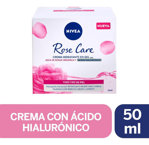 Crema Facial Nivea Rose Care En Gel 50ml Todo Tipo De Piel