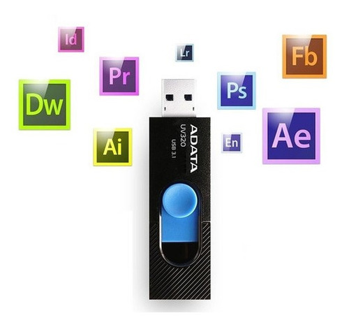 Imagen 5 de 10 de Pendrive 64gb 3.2 Gen 1 Adata Uv320 Pc Tv Tablet Bk