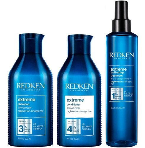 Shampoo + Condition+ Anti Snap Cabello Dañado Redken Extreme