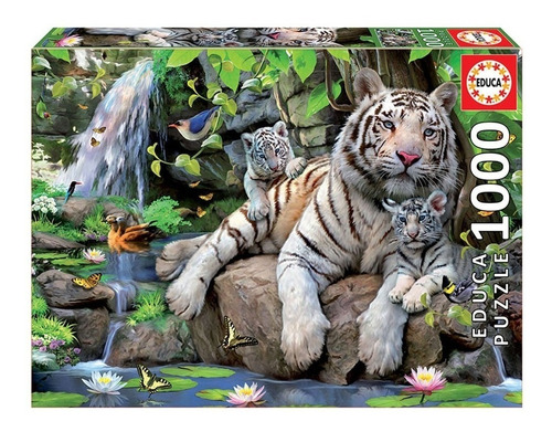 Puzzle Educa X 1000 Tigres Blancos Jeg 14808 El Gato