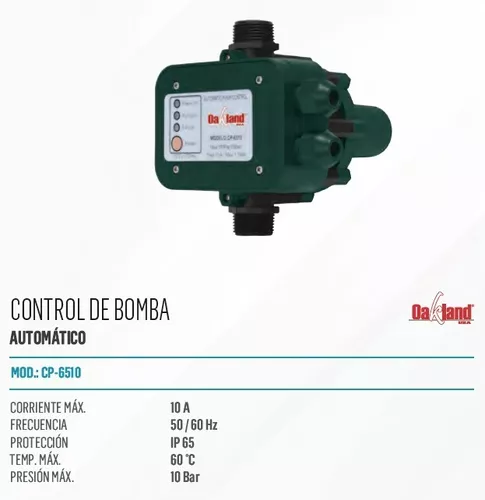 Presurizador Control De Bomba Automatico Para Bomba De Agua