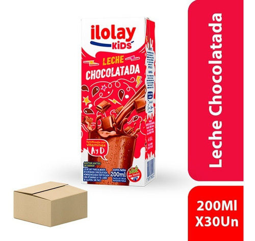 Ilolay Leche Chocolatada 200ml X30 Unidades