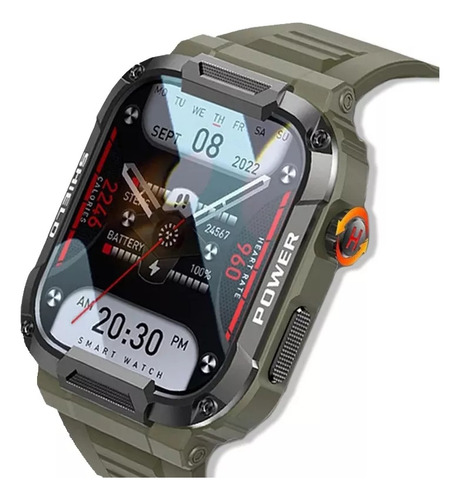 Reloj Inteligente Ip68 Militar E Impermeable Para Hombre