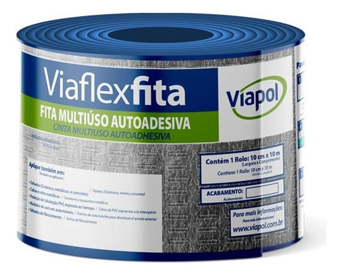 Fita Veda Tudo Viapol 10cm X 10m  V0616251