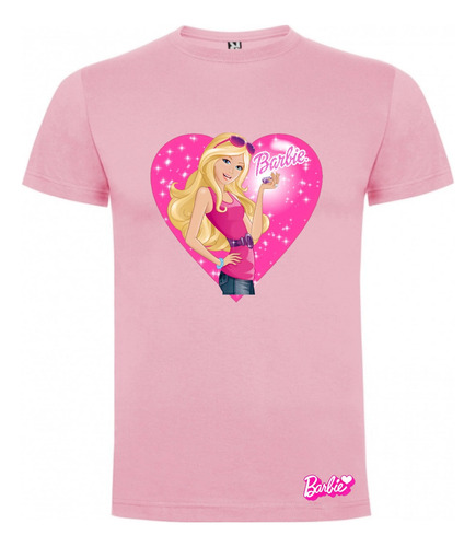 Polera Barbie Mujer Niña 100% Algodon Fashion