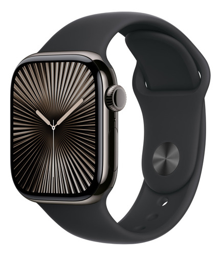 Apple Watchs10 Gps + Cellular 46mm S/m Titanio Color Pizarra Pizarra Correa Deportiva Negro Pizarra