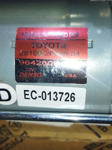 Arranque Toyota Camry 3.5 Gsv40 Original 