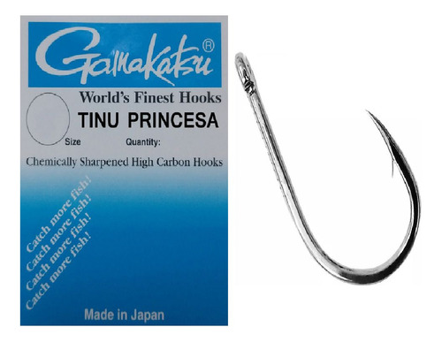 Anzol Gamakatsu Tinu Princesa Nº4 Cart C/15pçs