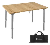 Comprar Kingcamp Mesa De Camping Plegable De Bambú Ajustable