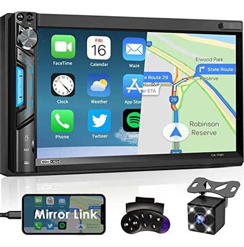 Estéreo Para Automóvil Con Bluetooth De Doble Din: Receptor