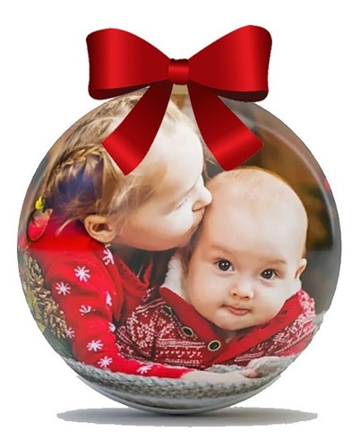 Esferas Navideñas Bolas Navidad Personalizadas Foto X 2u