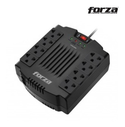 Fuente Poder 8 Tomas Forza 1200 Va. - Negro