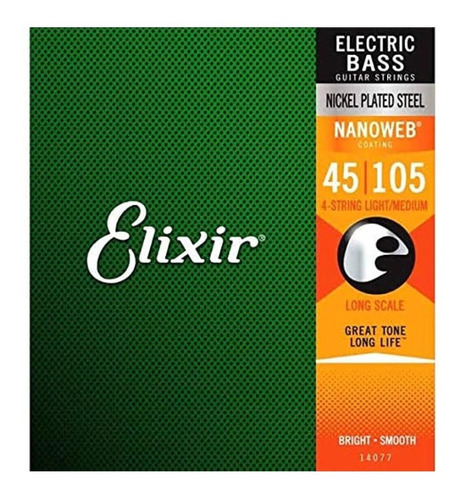 Encordoamento Baixo 4c Elixir Nanoweb 045-105 Medium 14077