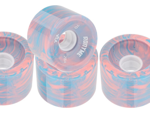 8 X Ruedas De Skate Duraderas 70x51 Mm Longboard Roller 78a