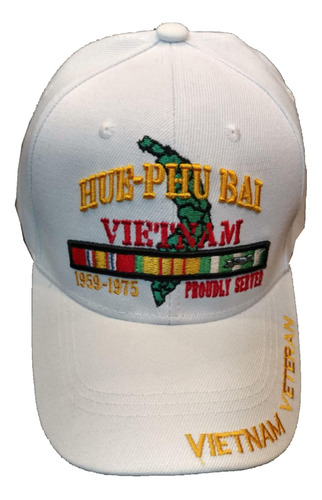 Hue-phu Bai Vietnam Veteran Orgullosamente Servido Gorra De