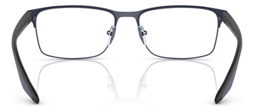 Armação Óculos De Grau Prada Linea Rossa Ps 50pv Tfy1o1 57 Cor Azul Emborrachado/preto Fosco