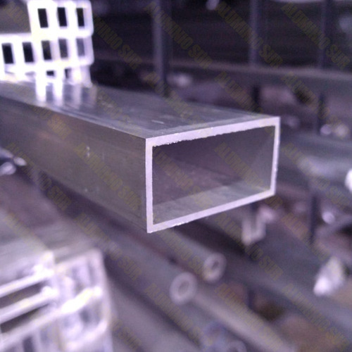 Tubo Rectangular Aluminio Natural Regla 50x25x1.5mm 6mts