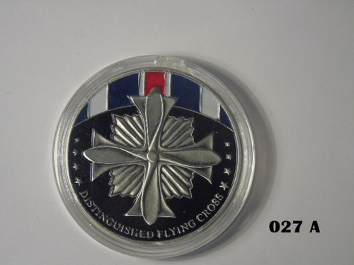 Moneda Medalla Militar Original Cruz Vuelo Distinguido Usaf