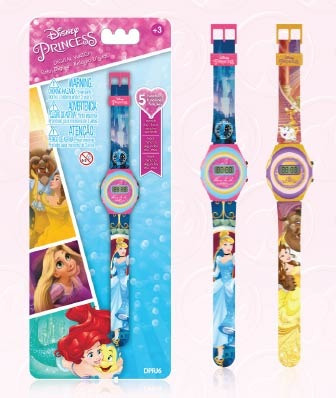 Reloj Digital 5 Funciones Disney Princesas Intek 0144