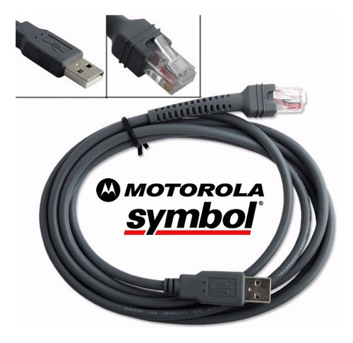 Kit 11 Cabo Usb Para Leitor Cod Barras Symbol Ds3408