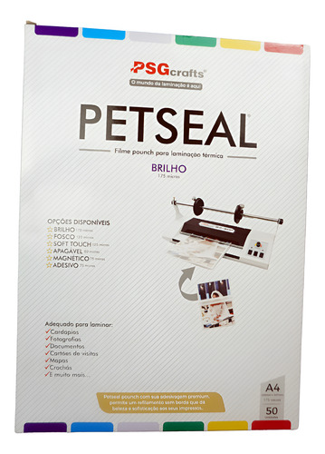 Petseal  A4 (220 X 307 X 0,07mm) Cx C/ 50 Pcs