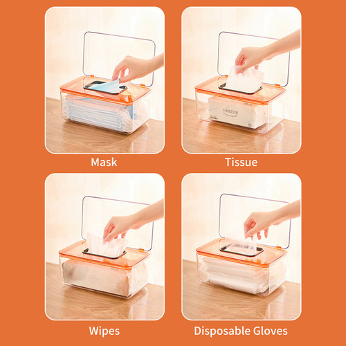 Caja De Almacenamiento De Mascarillas, Dispensador De Pañuel