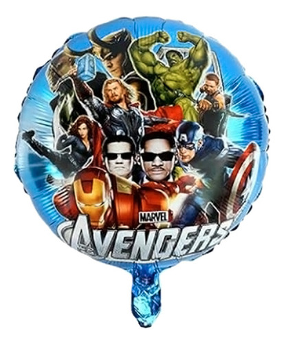 Globo Avengers/vengadores Metalizado 45cm Inflado C/helio