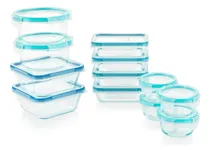 Comprar Set 18 Refractarios De Vidrio Con Tapa Snapware 