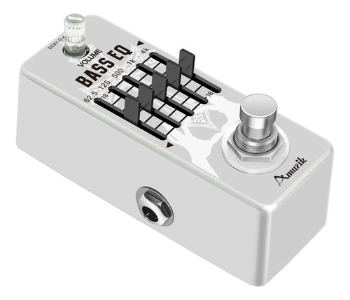 Pedal Equalizador De Baixo Amuzik, Pedais Equalizadores De 5 Bandas Para Baixo Com Gráfico De 5 Bandas, Carcaça Metálica Completa, Carcaça Metálica, True Bypass