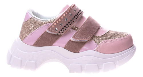 Zapatillas Mail Niñas Pa92 Con Plataforma Rosa