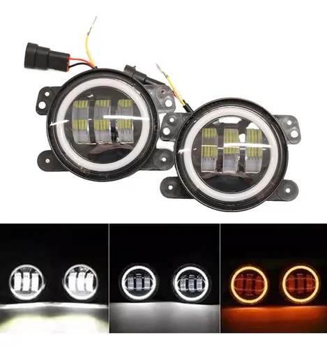 comprar 2 Focos Neblinero Led Luz Antiniebla 4 Pulgadas Ojo De Angel