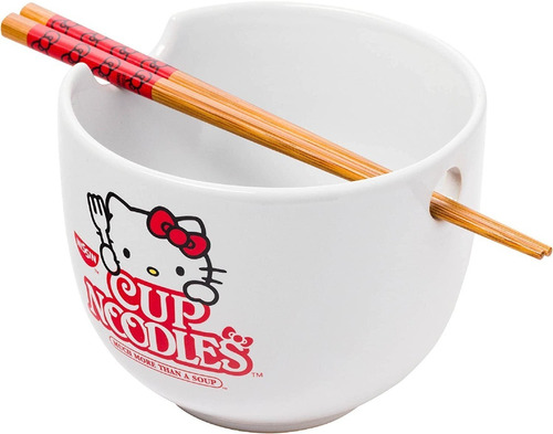 Silver Buffalo Hello Kitty Cup Nissin - Cuenco De Ceramica