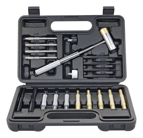 Kit Saca Pinos Martelo Aço Nylon Bronze Armeiro 24 Peças Pro