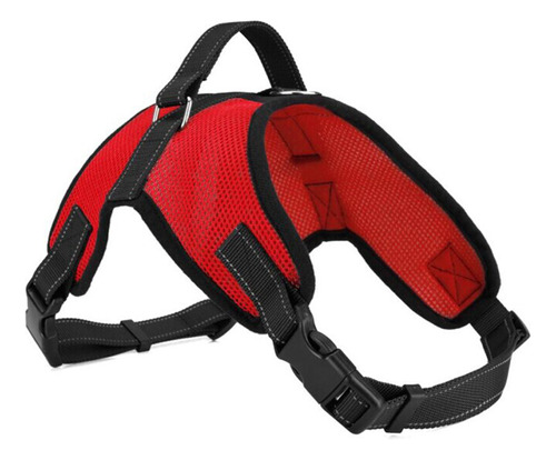 Arnés De Malla Para Perros, Talla M, De Color Rojo, Estilo S