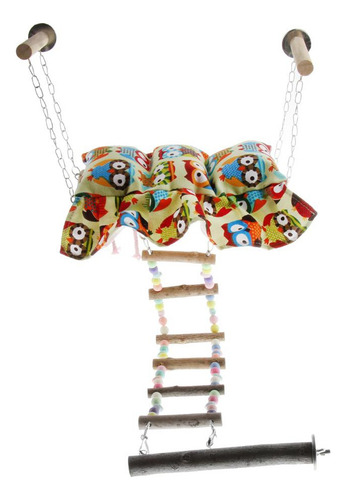 . Hamaca Con Cojín Jaula Pájaro Accesorios De Animales