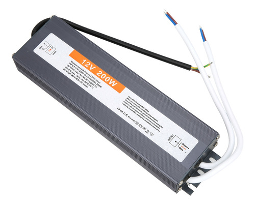 Controlador Led Impermeable De 200 W De Potencia Electrónica