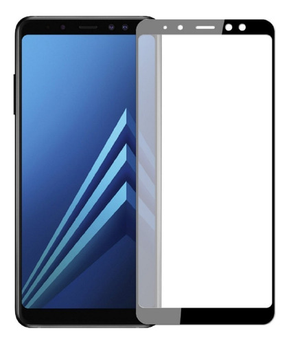 Vidrio Templado Full Cover Compatible C Samsung A8 Plus 2018
