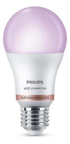 Lampara Led Bulbo Philips Wiz E27 Smart Wifi 8w A60 Rgb