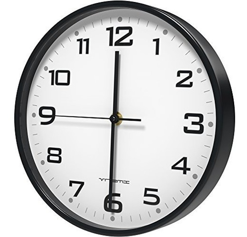 Vremi - Reloj De Pared Redondo Silencioso, Universal De 10 P