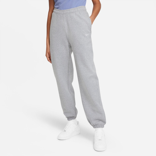 Nike Swoosh Pants Fleece Para Mujer Gris