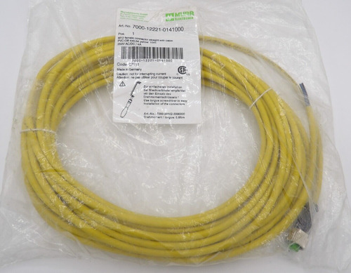 Murr Electronik 7000-1221-0141000 M12 Female Connector, Tta