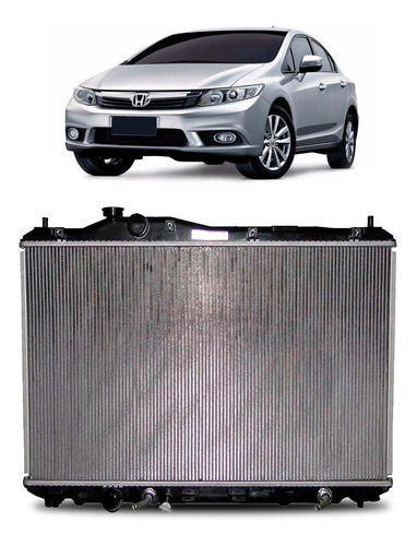 Radiador Civic 2012 2013 2014 2015 2016 2017 2018 16v Com Ar